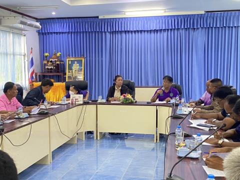 จัดประชุมโครงการแข่งขันกีฬาเยาวชนและประชาชนต้านภัยยาเสพติด ประจำปี 2568