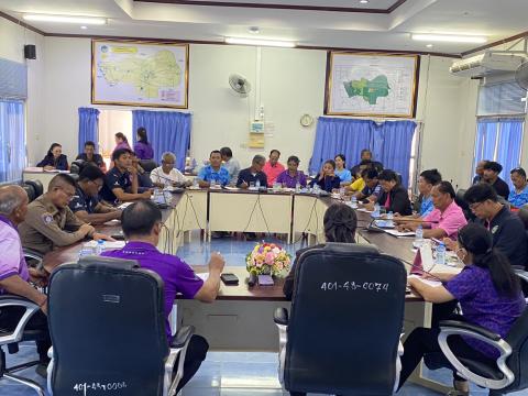 จัดประชุมโครงการแข่งขันกีฬาเยาวชนและประชาชนต้านภัยยาเสพติด ประจำปี 2568