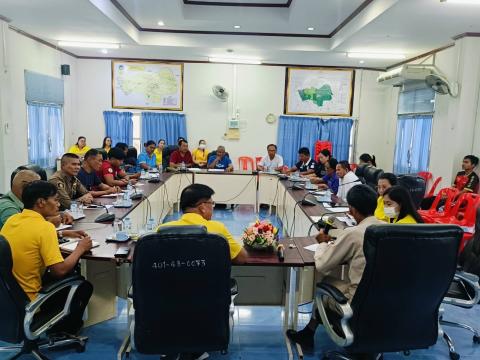 ประชุมโครงการแข่งขันกีฬาเยาวชนและประชาชนต้านภัยยาเสพติด ประจำปี พ.ศ.2568