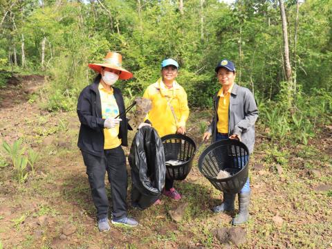 กิจกรรมโครงการบริหารจัดการขยะในพื้นที่ป่าชุมชน