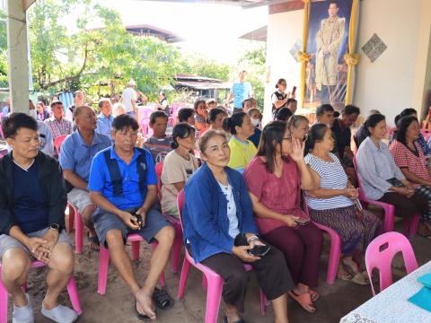 เปิดงาน การอบรมและตรวจคัดกรองสารเคมีตกค้างในเลือดเกษตรกรหมู่ที่ 9