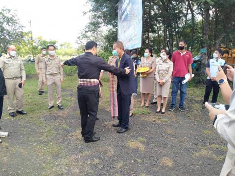 ร่วมต้อนรับ นายทรงศักดิ์ ทองศรี รัฐมนตรีช่วยว่าการกระทรวงมหาดไทย