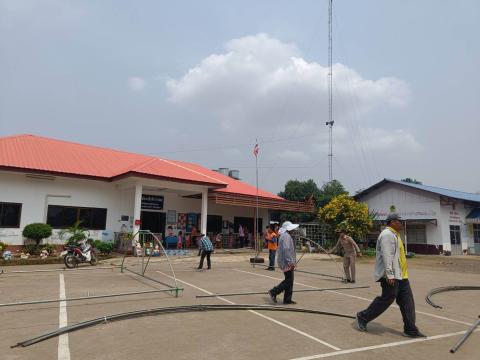 เตรียมความพร้อมสถานที่จัดงาน