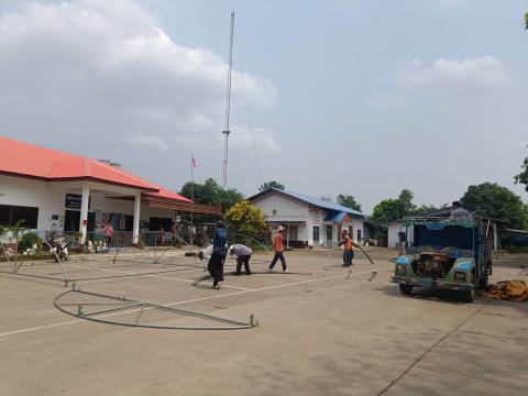 เตรียมความพร้อมสถานที่จัดงาน