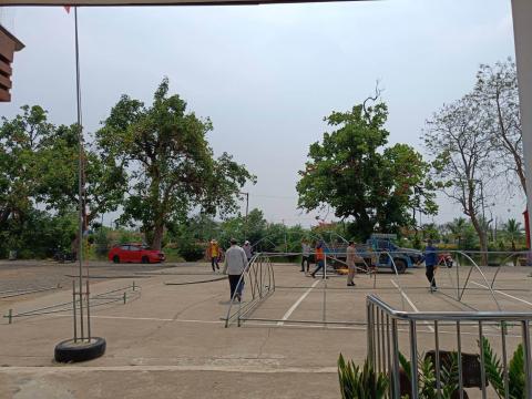 เตรียมความพร้อมสถานที่จัดงาน