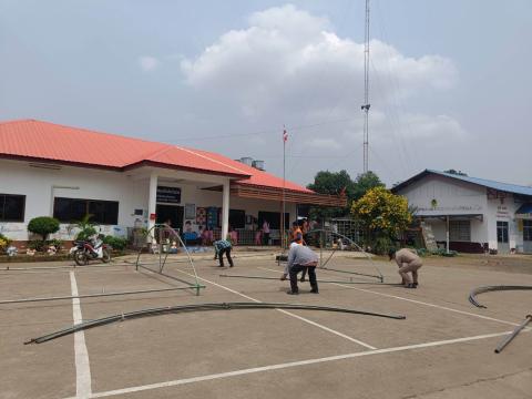 เตรียมความพร้อมสถานที่จัดงาน