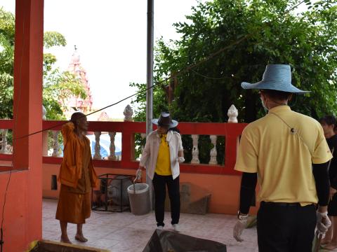 กิจกรรมจิตอาสา ทำความสะอาดบริเวณสำนักสงฆ์วัดเขาหลุบ