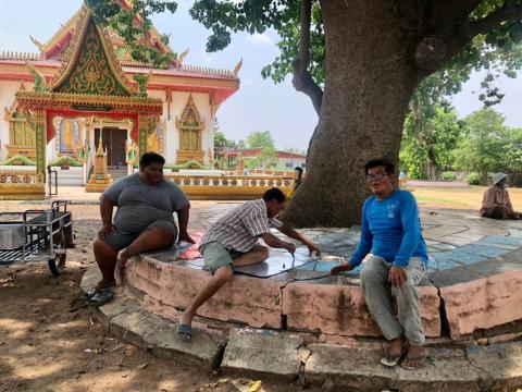 เยี่ยมพี่น้องประชาชนเตรียมงานประเพณีบุญบั้งไฟ