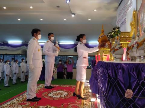 พิธีจุดเทียนถวายพระพรชัยมงคล สมเด็จพระนางเจ้าสุทิดา พัชรสุธาพิมลลักษณ พระบรมราชินี