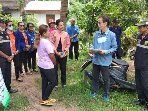 ลงพื้นที่มอบบ้านตาม"โครงการบ้านพอเพียง"