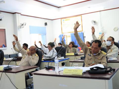 ประชุมสภาเทศบาลตำบลถาวร สมัยสามัญสมัยที่ 4