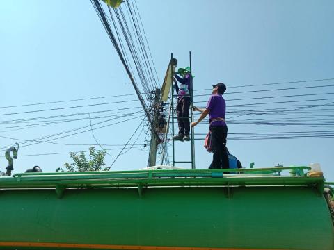 ออกดำเนินการซ่อมไฟฟ้าส่องสว่าง