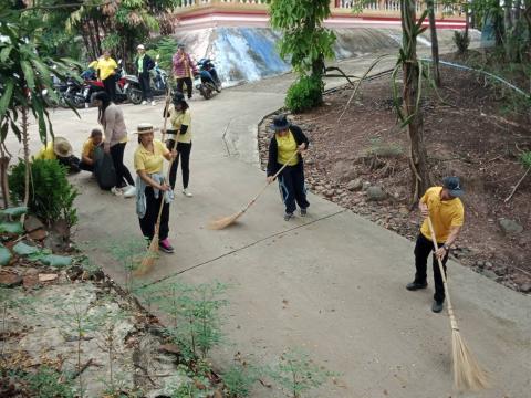 กิจกรรมจิตอาสา ทำความสะอาดพื้นที่จัดงานประเภณีขึ้นเขาหลุบ ประจำปี 2567