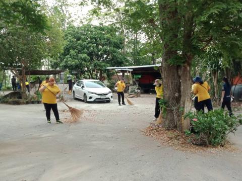 กิจกรรมจิตอาสา ทำความสะอาดพื้นที่จัดงานประเภณีขึ้นเขาหลุบ ประจำปี 2567