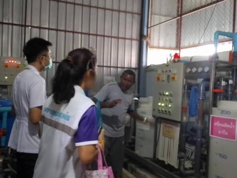 ออกตรวจสถานประกอบการกิจการที่เป๋นอันตรายต่อสุขภาพ