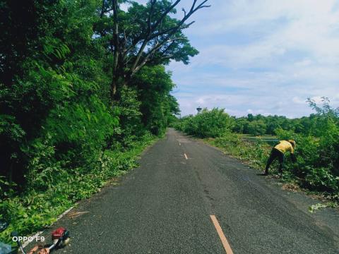 ปรับภูมิทัศน์ถนนเส้นทางระหว่างถาวร - โคกสำราญ