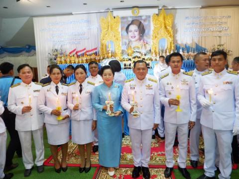 พิธีถวายราชสักการะและวางพานพุ่ม และพิธีจุดเทียนถวายพระพรชัยมงคล