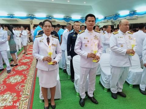 พิธีถวายราชสักการะและวางพานพุ่ม และพิธีจุดเทียนถวายพระพรชัยมงคล
