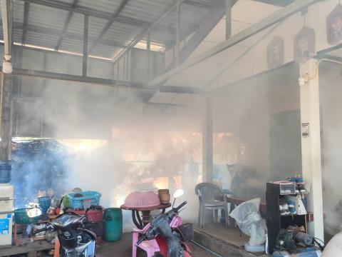 ดำเนินการฉีดพ่นหมอกควันกำจัดยุงลาย