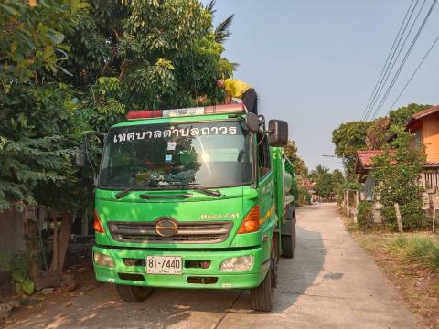 ส่งน้ำอุปโภคบริโภคเติมน้ำถังเก็บประปา