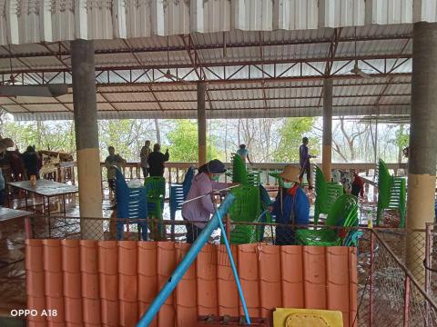 เตรียมความพร้อม ในการจัดงานประเพณีขึ้นเขาหลุบ
