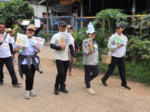รณรงค์การไปใช้สิทธิเลือกตั้งสมาชิกสภาเทศบาล และนายกเทศมนตรีตำบลถาวร