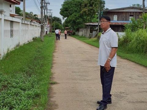 ขุดลอกทางระบายน้ำรอบอาคารสำนักงานเทศบาลตำบลถาวร