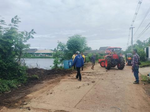 แก้ไขปัญหาท่อระบายน้ำและทางระบายน้ำอุดตัน
