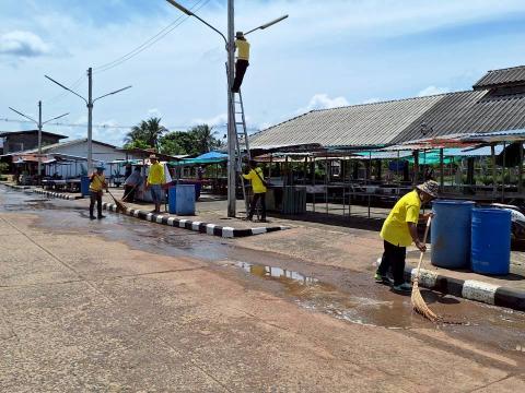 ดำเนินโครงการจัดระเบียบตลาดชุมชน ประจำปีงบประมาณ 2568