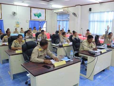 การประชุมสภาเทศบาลตำบลถาวร สมัยวิสามัญ สมัยที่ 1