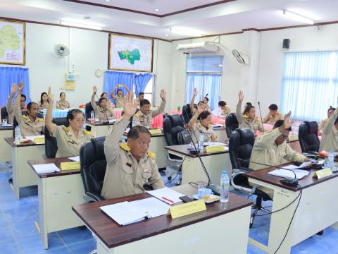 การประชุมสภาเทศบาลตำบลถาวร สมัยวิสามัญ สมัยที่ 1