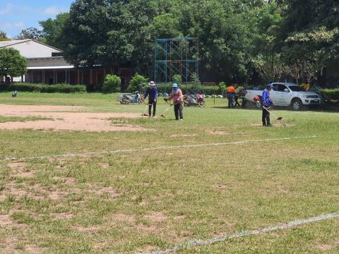 ปรับปรุงภูมิทัศน์และทำความสะอาดจัดสถานที่