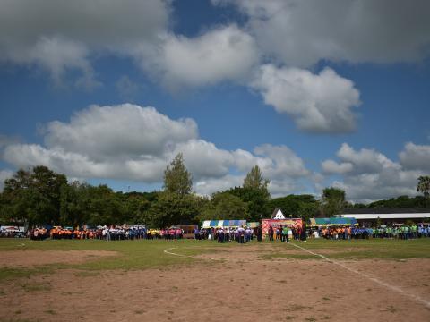 พิธีเปิดการแข่งขันกีฬาเยาวชนและประชาชนต้านภัยยาเสพติด ประจำปีงบประมาณ 2569
