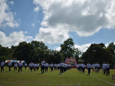 พิธีเปิดการแข่งขันกีฬาเยาวชนและประชาชนต้านภัยยาเสพติด ประจำปีงบประมาณ 2569