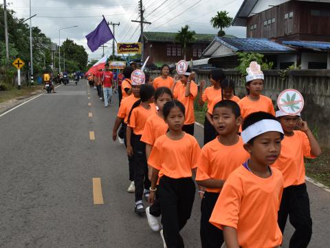 พิธีเปิดการแข่งขันกีฬาเยาวชนและประชาชนต้านภัยยาเสพติด ประจำปีงบประมาณ 2569