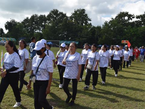 พิธีเปิดการแข่งขันกีฬาเยาวชนและประชาชนต้านภัยยาเสพติด ประจำปีงบประมาณ 2569