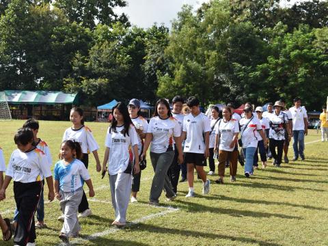 พิธีเปิดการแข่งขันกีฬาเยาวชนและประชาชนต้านภัยยาเสพติด ประจำปีงบประมาณ 2569