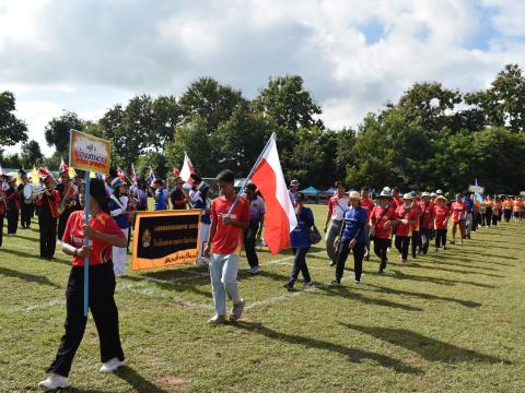 พิธีเปิดการแข่งขันกีฬาเยาวชนและประชาชนต้านภัยยาเสพติด ประจำปีงบประมาณ 2569