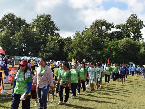 พิธีเปิดการแข่งขันกีฬาเยาวชนและประชาชนต้านภัยยาเสพติด ประจำปีงบประมาณ 2569