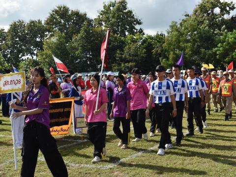 พิธีเปิดการแข่งขันกีฬาเยาวชนและประชาชนต้านภัยยาเสพติด ประจำปีงบประมาณ 2569