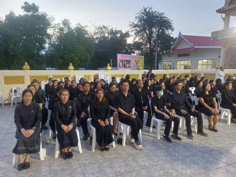 พิธีบำเพ็ญกุศลสวดพระพุทธมนต์หรือสวดพระอภิธรรมอุทิศถวายพระราชกุศลฯ