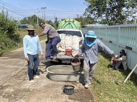 ลงพื้นที่ซ่อมแซมถนน หมู่ที่ 4