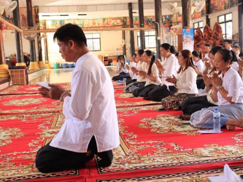 "พิธีเจริญพุทธมนต์ เจริญจิตตภาวนา และกิจกรรม " รวมพลังสร้างสัปปายะสู่วัดด้วยวิถี ๕ ส"