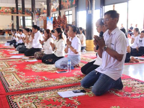 "พิธีเจริญพุทธมนต์ เจริญจิตตภาวนา และกิจกรรม " รวมพลังสร้างสัปปายะสู่วัดด้วยวิถี ๕ ส"