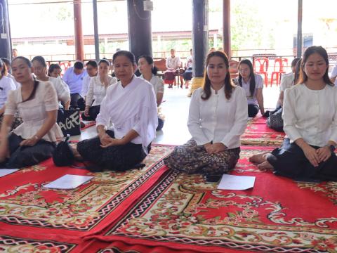 "พิธีเจริญพุทธมนต์ เจริญจิตตภาวนา และกิจกรรม " รวมพลังสร้างสัปปายะสู่วัดด้วยวิถี ๕ ส"