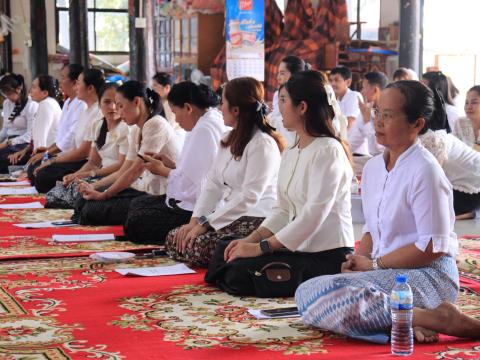 "พิธีเจริญพุทธมนต์ เจริญจิตตภาวนา และกิจกรรม " รวมพลังสร้างสัปปายะสู่วัดด้วยวิถี ๕ ส"