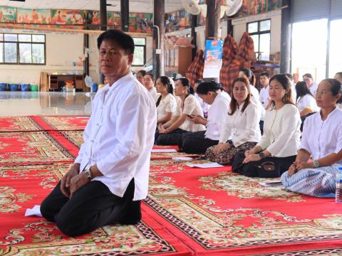 "พิธีเจริญพุทธมนต์ เจริญจิตตภาวนา และกิจกรรม " รวมพลังสร้างสัปปายะสู่วัดด้วยวิถี ๕ ส"