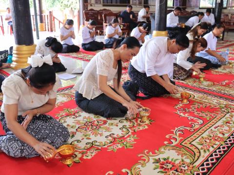 "พิธีเจริญพุทธมนต์ เจริญจิตตภาวนา และกิจกรรม " รวมพลังสร้างสัปปายะสู่วัดด้วยวิถี ๕ ส"