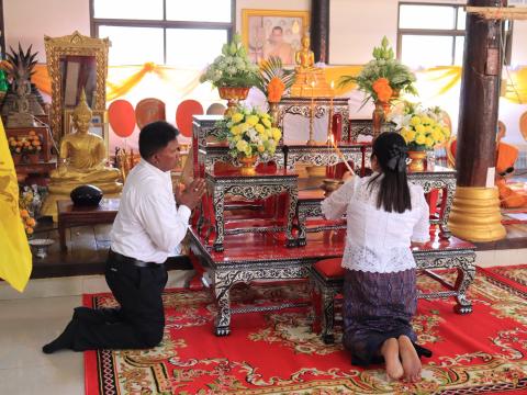 "พิธีเจริญพุทธมนต์ เจริญจิตตภาวนา และกิจกรรม " รวมพลังสร้างสัปปายะสู่วัดด้วยวิถี ๕ ส"