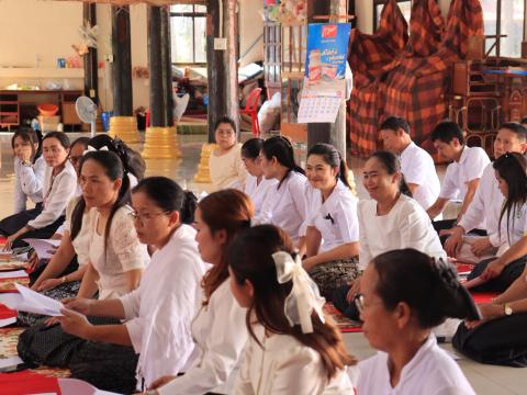 "พิธีเจริญพุทธมนต์ เจริญจิตตภาวนา และกิจกรรม " รวมพลังสร้างสัปปายะสู่วัดด้วยวิถี ๕ ส"